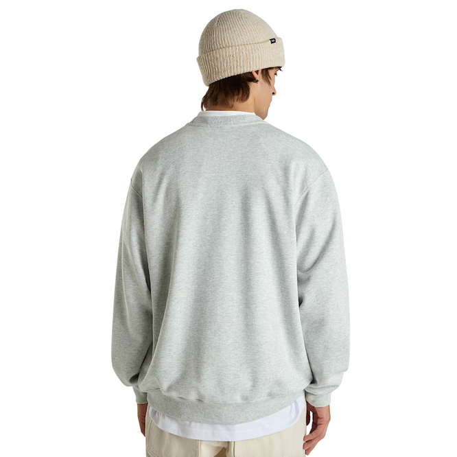 Left Chest Logo Crew Sweatshirt Light Grey Heather