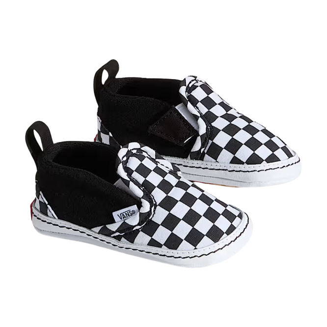 Toddler Slip-on V Crib Checker Black/ True White