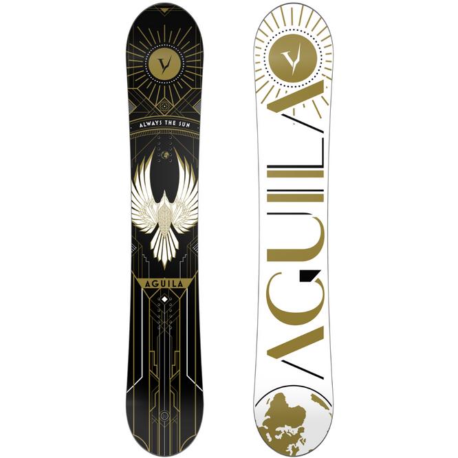 DJ Aguila Black Art Deco 2024 Snowboard