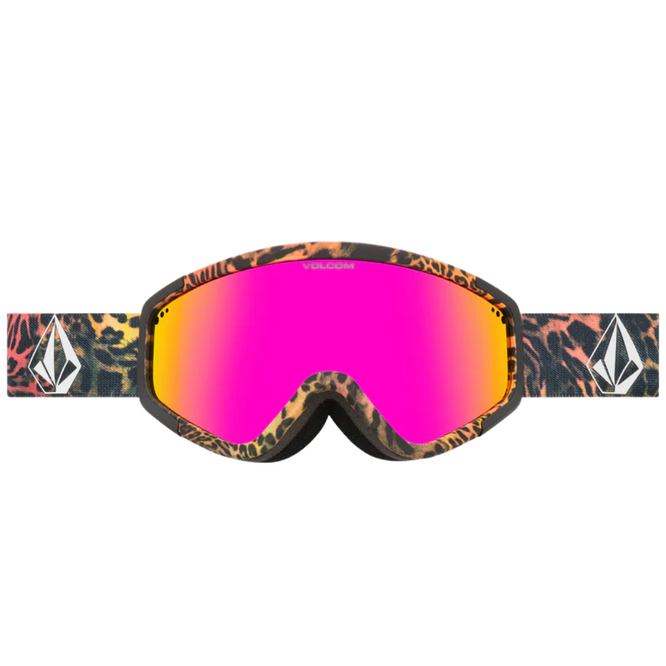 Lunettes de snowboard Attunga Acid Leopard + Pink Chrome Lens