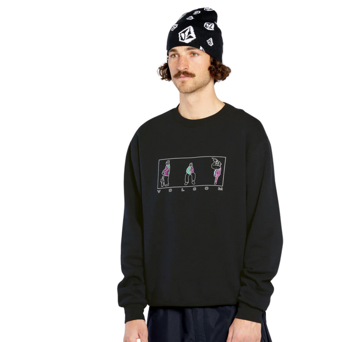Essential Crew Fleece Noir
