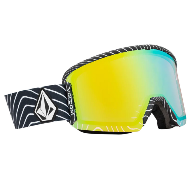 Masques de snowboard Garden 2 Op Art + Gold Chrome Lens