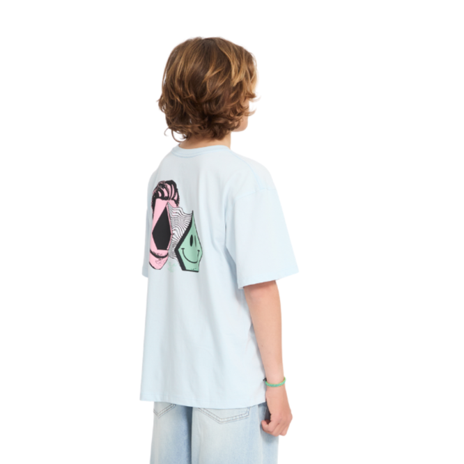 Kids Aura Basic T-Shirt Light Blue Acid