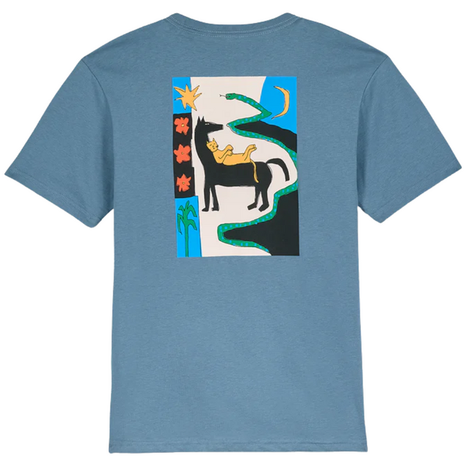 T-shirt Longosnake Kids Blue Wash