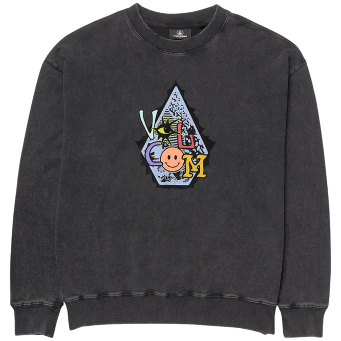 Kids Psychosis Crewneck Washed Black