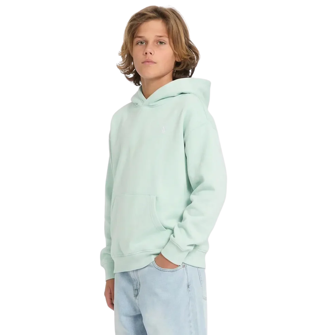 Kids Single Stone Hoodie Pale Aqua
