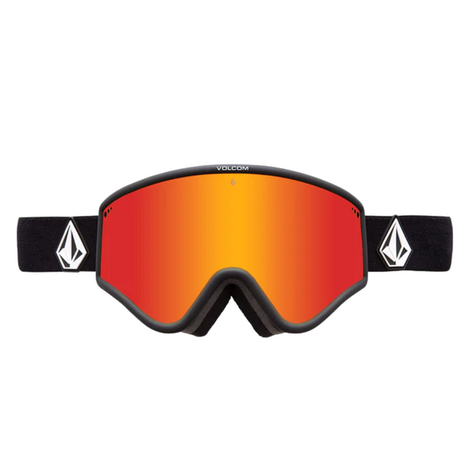 Lunettes de snowboard Yae Matte Black + Red Chrome Lens