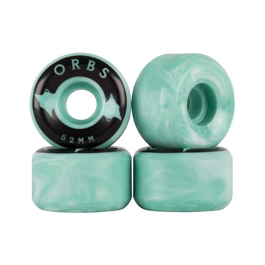 Orbs Specters Swirls 99a Teal/White 52mm Roues de Skateboard