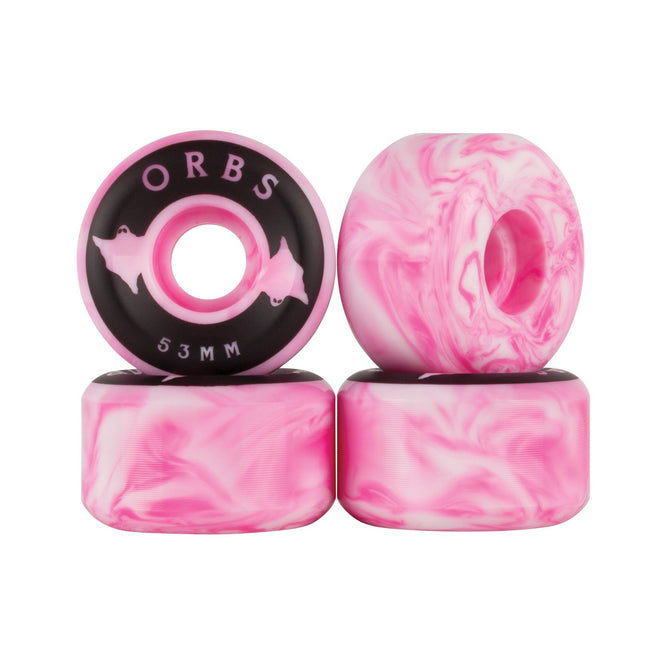 Orbs Specters Swirls 99a Rose/Blanc 53mm Roues de Skateboard