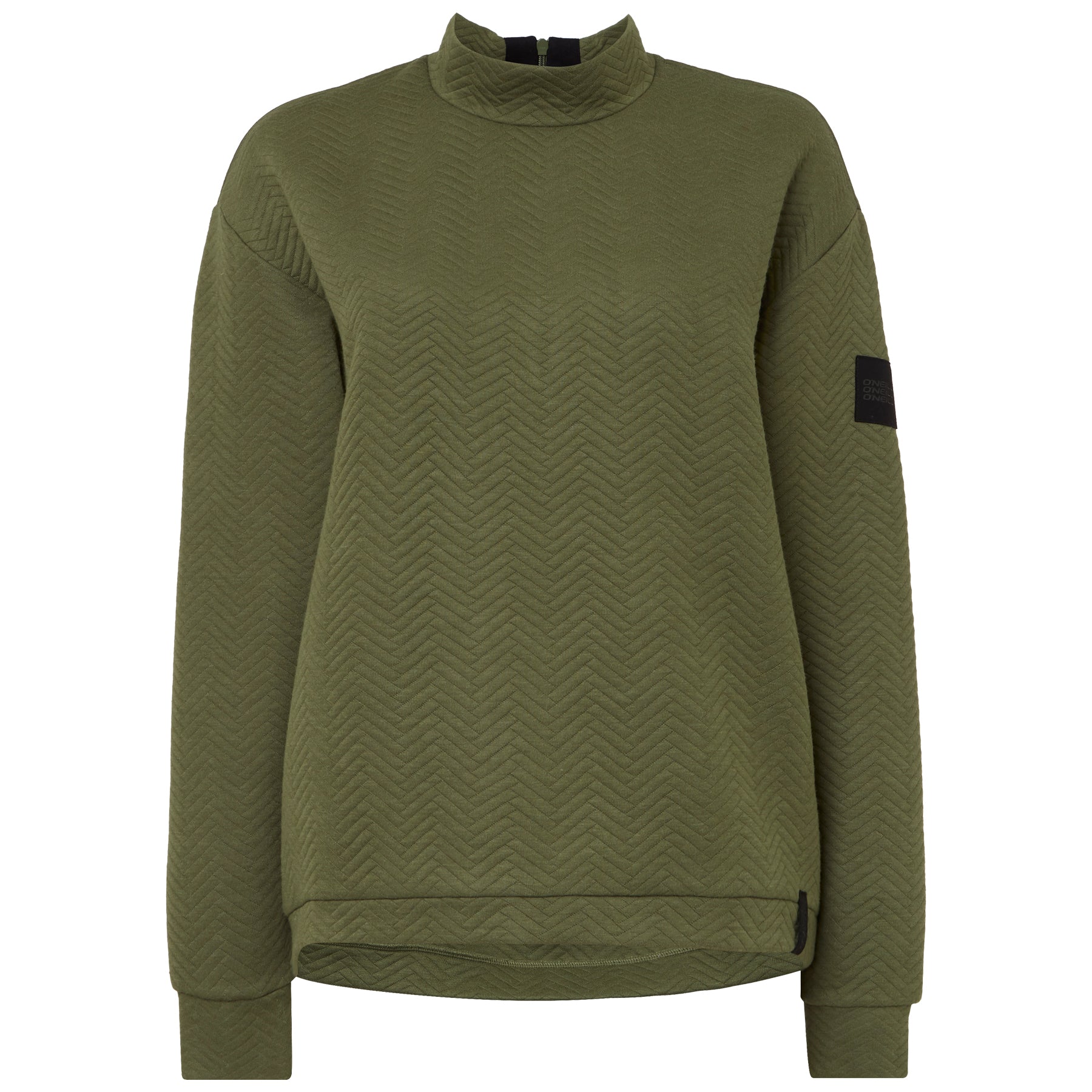 Womens Aralia Quilted Crew Hiver Moss