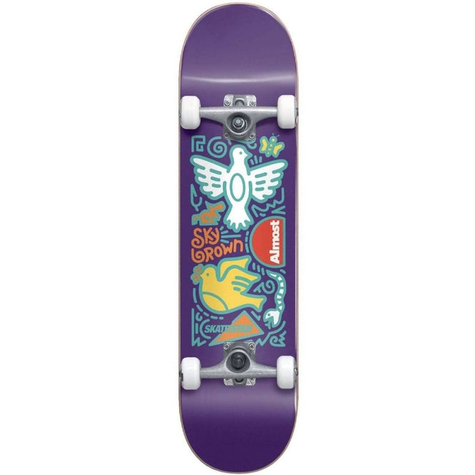 Skateistan Sky Doodle FP Purple 7.875" Skateboard complet
