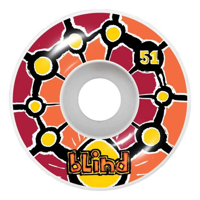 Round Space V2 99a 51mm Rouge/Orange Roues de Skateboard