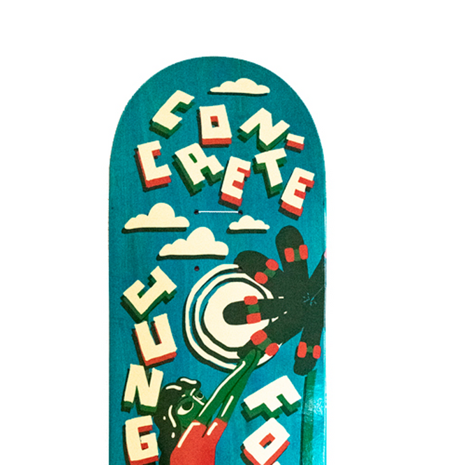 Planche à roulettes Grower's 8.2" Teal Skateboard Deck