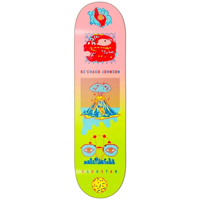 Nouveau Abnormal R7 Kechaud Pink/Green 8.125" Skateboard Deck