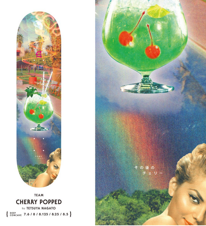 Planche de skateboard 8.25" Cherry Popped