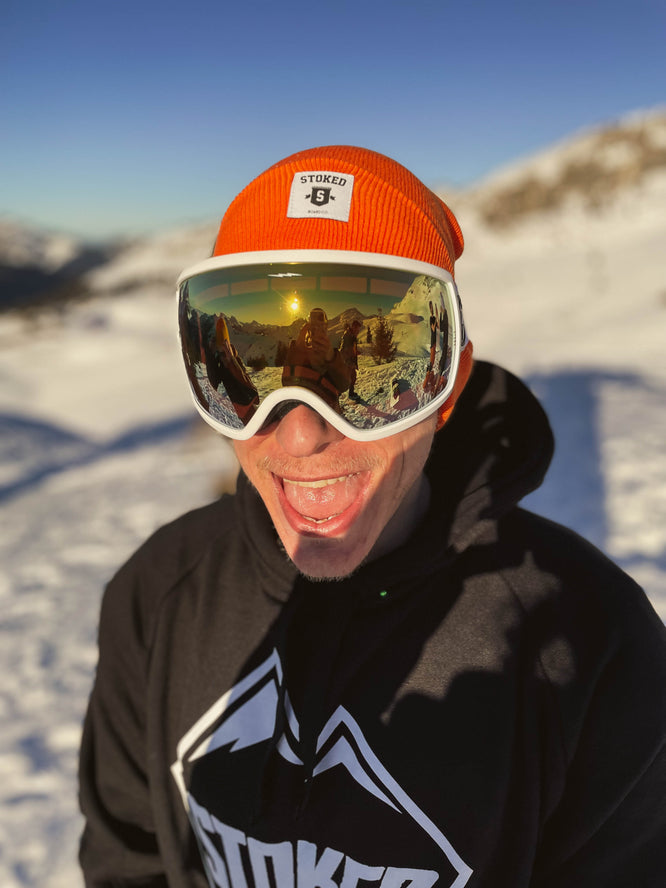 Original Cuffed Shield Beanie Orange