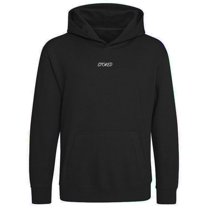 Kids Lightweight Script Hoodie Noir