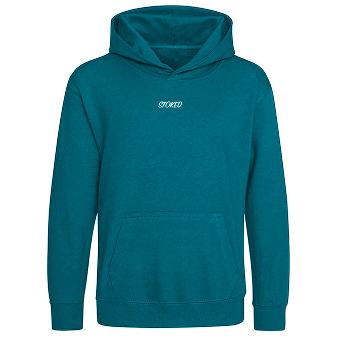 Kids Lightweight Script Hoodie Jade