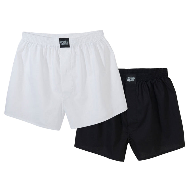 Lousy Plain 2 packs Boxer Noir/ Blanc