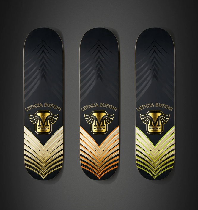 Bufoni Horus Noir/Orange 8.375" Planche de skateboard