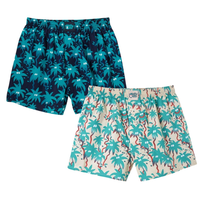 Palms Boxer 2 packs Navy &amp;