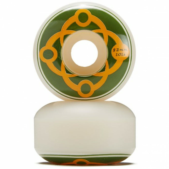 Big Link Blanc/Vert foncé Classic 101a 52mm Roues de Skateboard