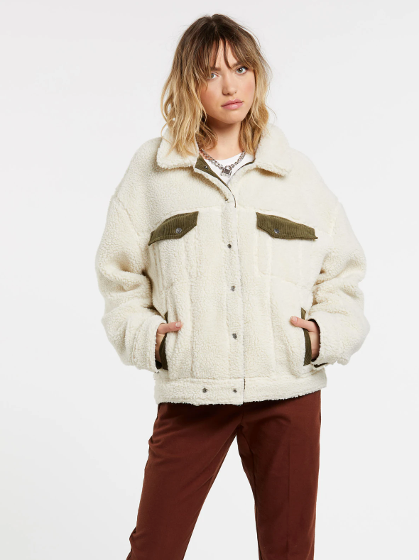 Veste réversible Woodstone pour femme - Olive