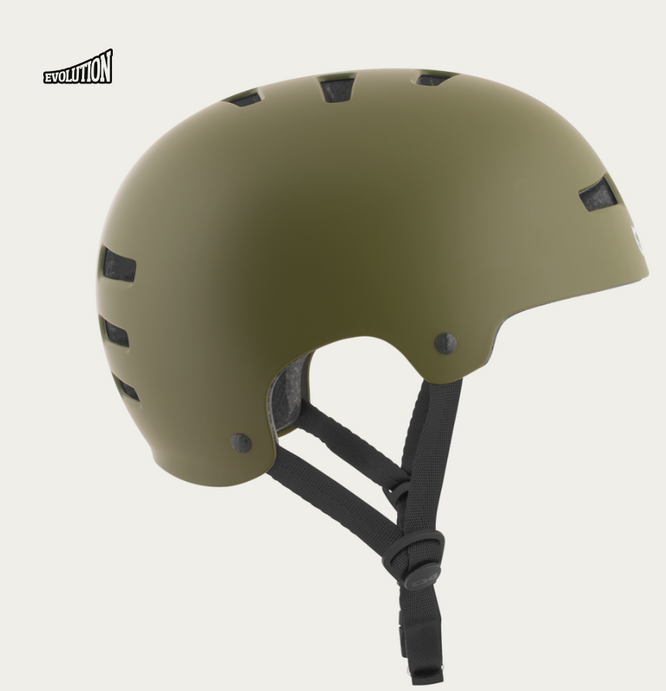 Casque Evolution Solid Colors Satin Olive