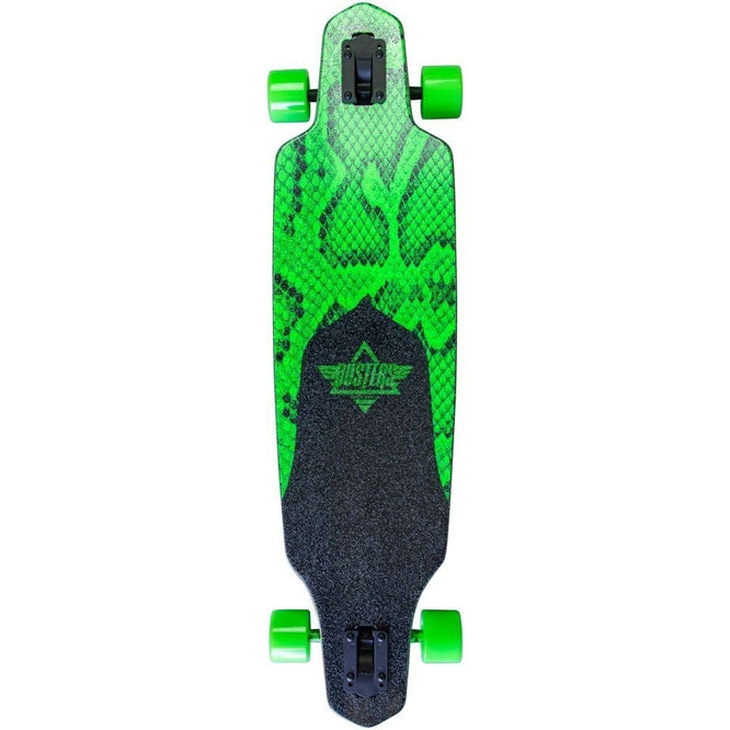 Channel Snakeskin Neon Green 38" Longboard complet
