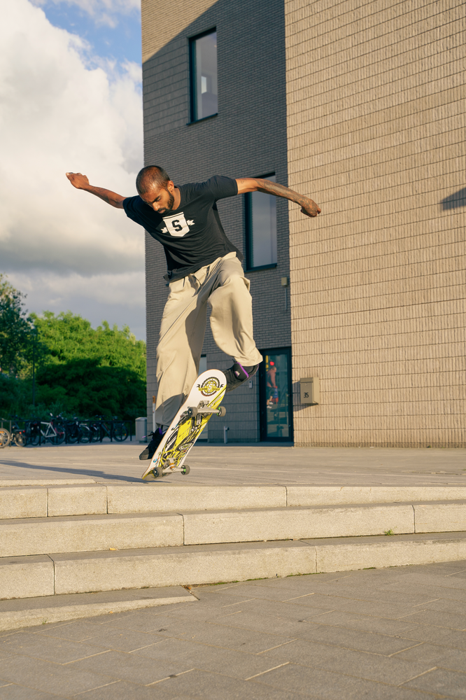 Team Elvedin Diablo Yellow Skateboard complet