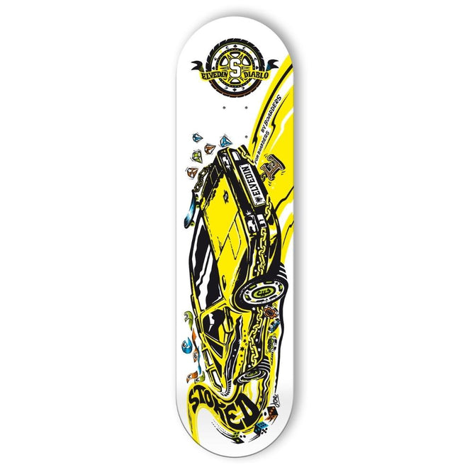 Planche de skateboard Stoked Elvedin Diablo Yellow