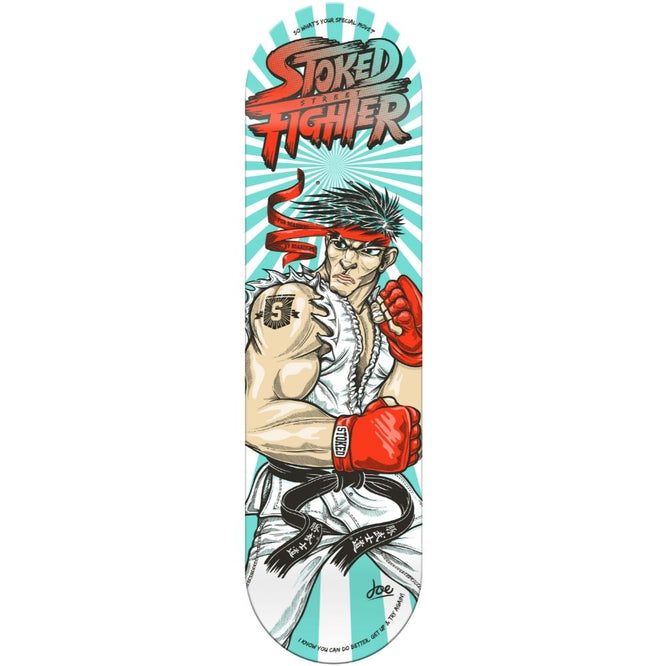 Stoked Street Fighter Skateboard Deck
