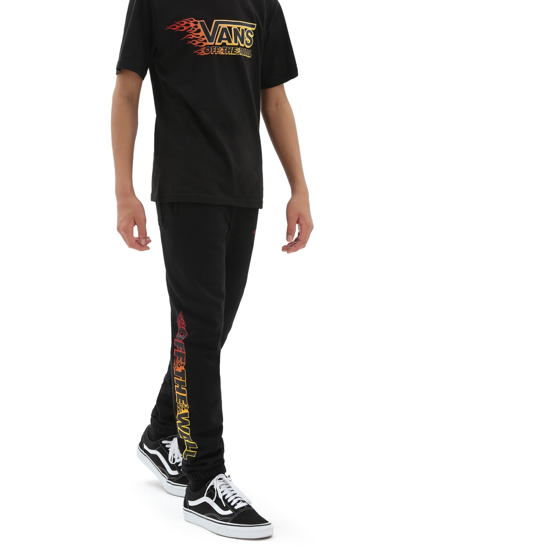 Vans Jogging Kids Metallic Flame Noir Stoked Boardshop