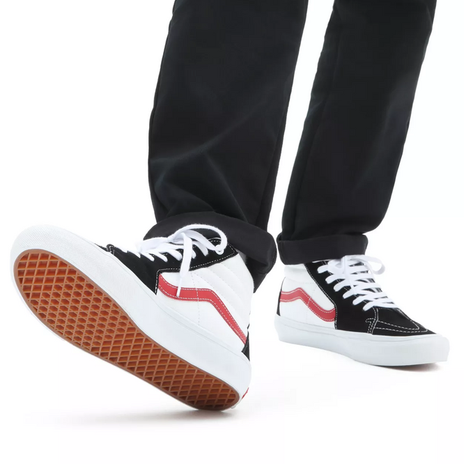 Skate Sk8-Hi Athletic Noir/ Rouge