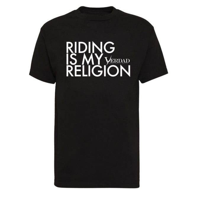 L'équitation est ma religion T-shirt noir