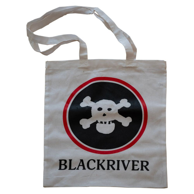 Totebag tête de mort blanc