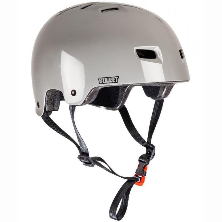 Casque gris Bullet X Santa Cruz Slime Logo