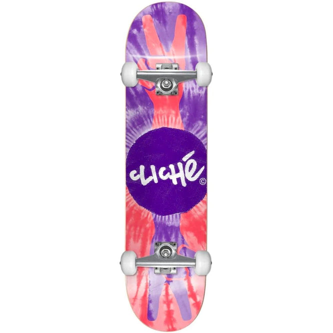 Peace Purple/Red 8.0" Skateboard complet