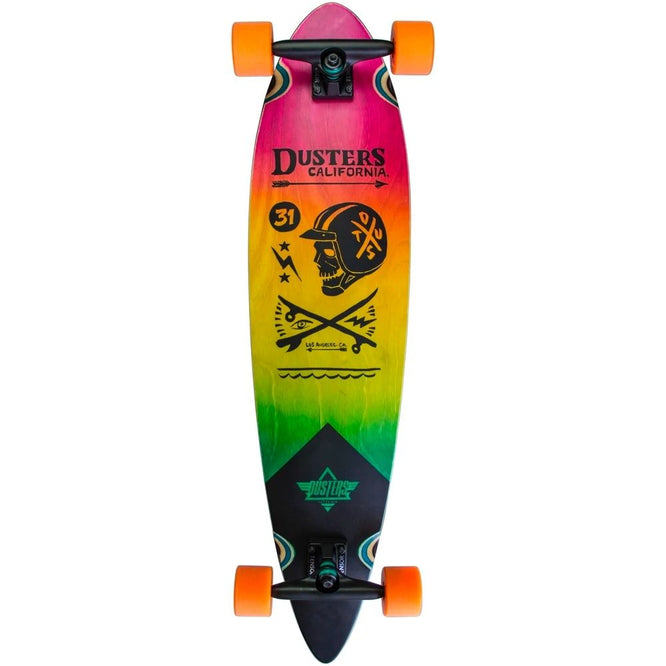 Moto Fades Pink/Orange/Teal 37" Longboard complet