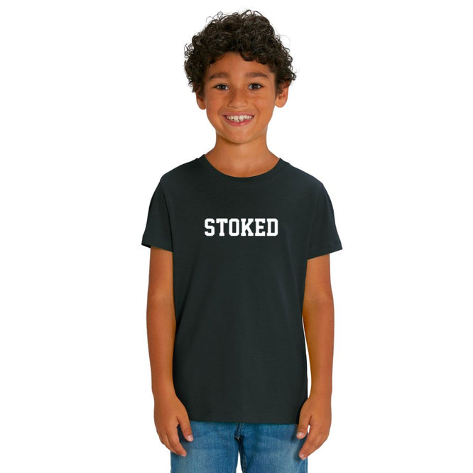 Kids Maxi Script T-Shirt Black