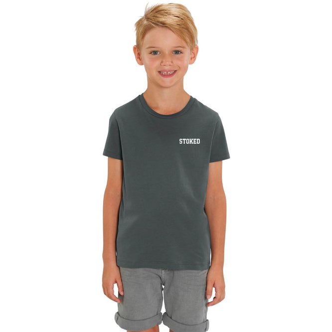 Mini T-Shirt Script Kids Anthracite