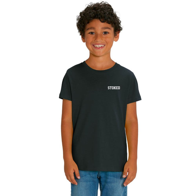 Kids Mini Script T-Shirt Black