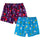Lousy Flamingo 2pack Boxer shorts Noir/ Bleu