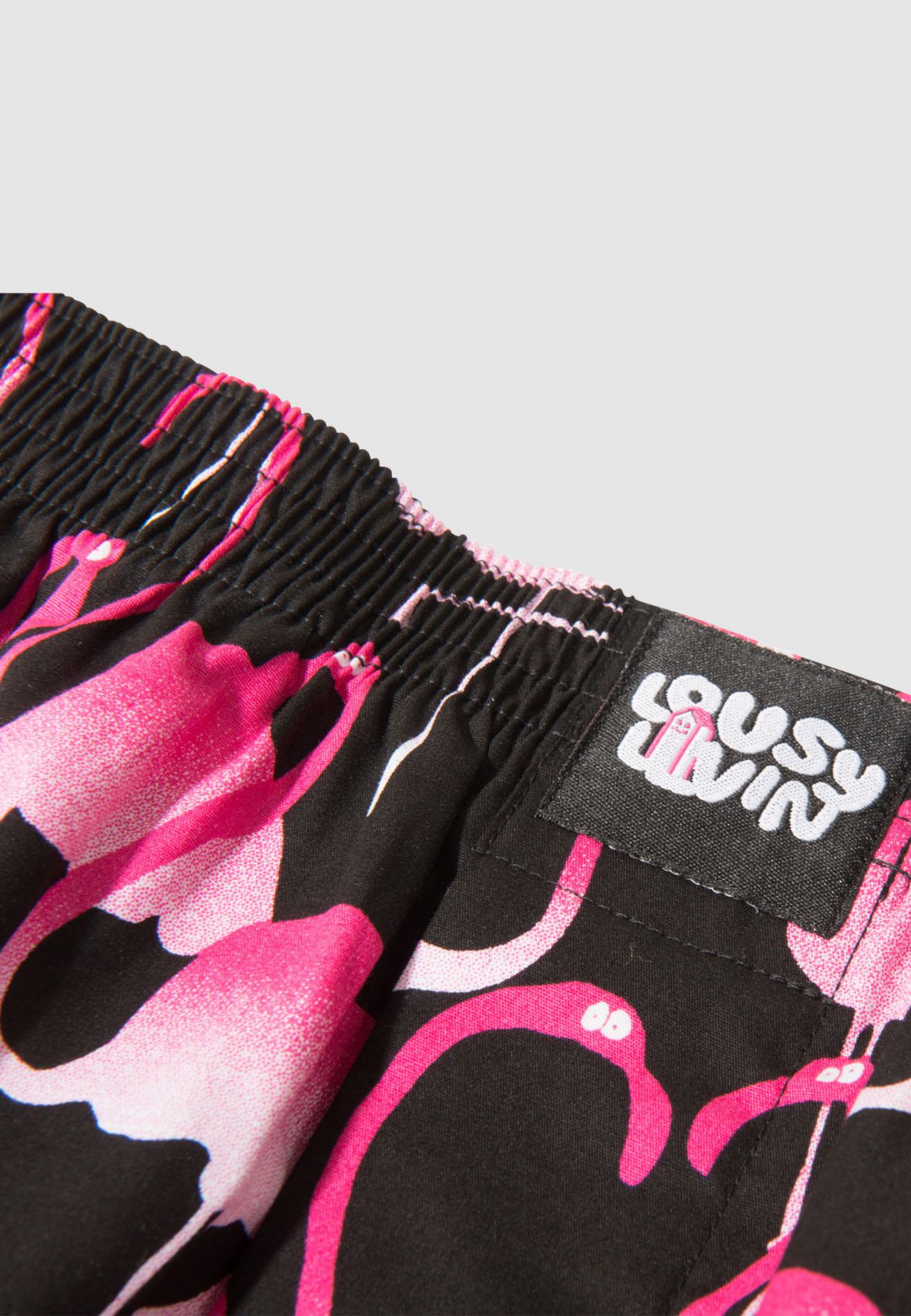 Boxer Flamingos Noir