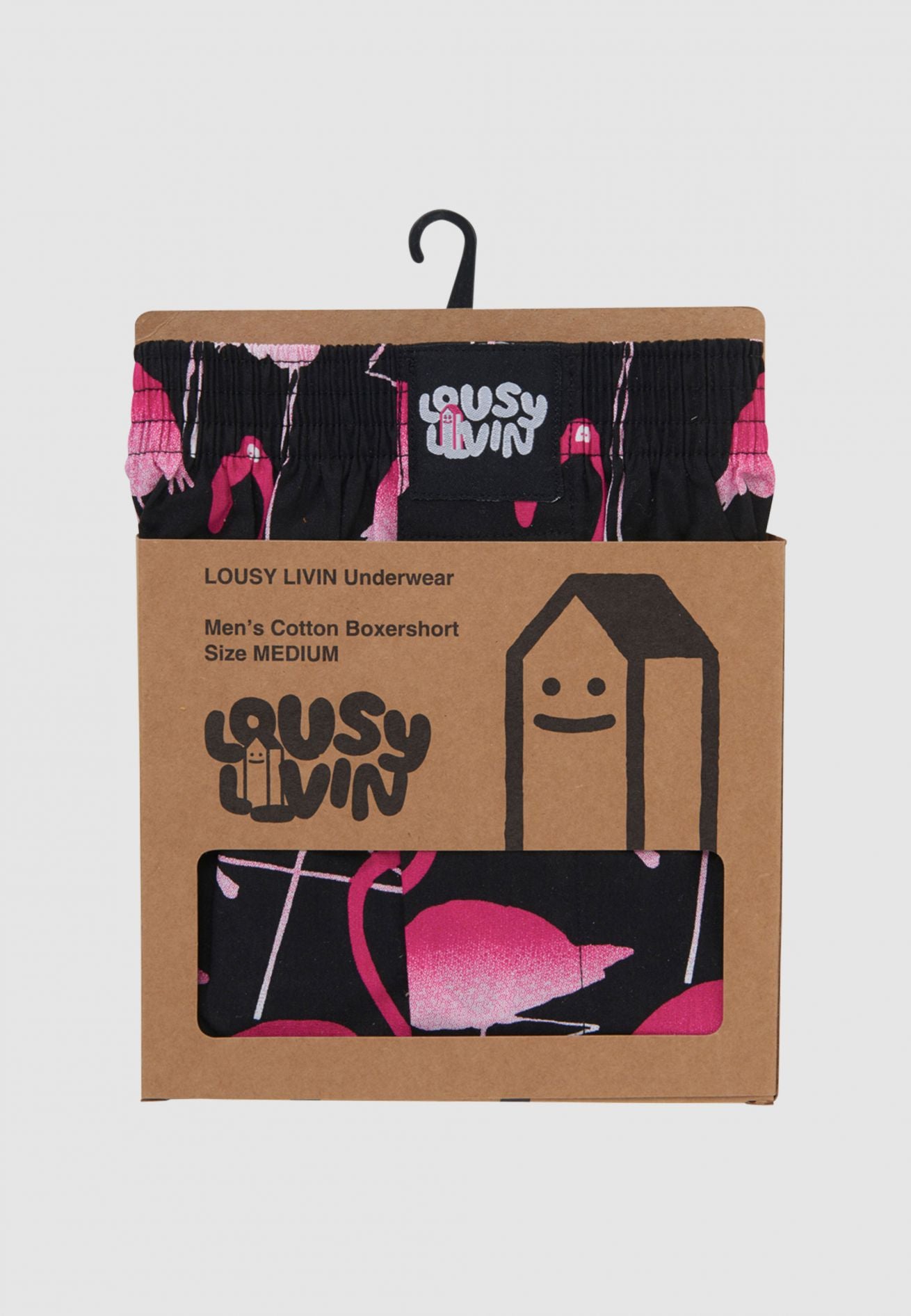 Boxer Flamingos Noir