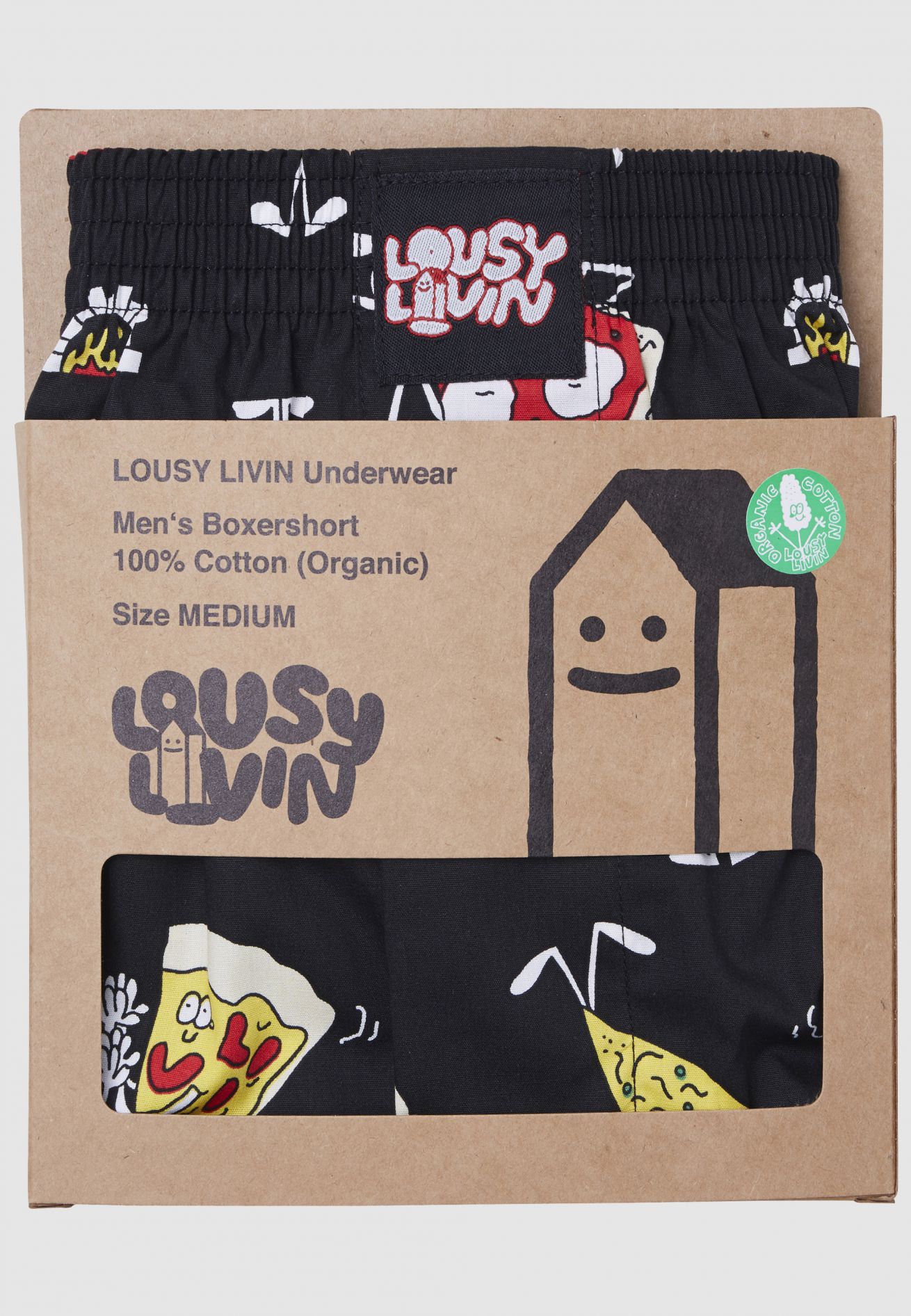 Short Pizza Boxer Noir