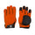 Gants à glissière en cuir violet