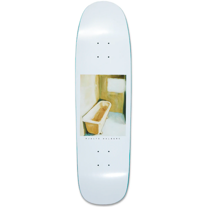 Hjalte Halberg Baignoire blanche P9 8.625". Skateboard Deck