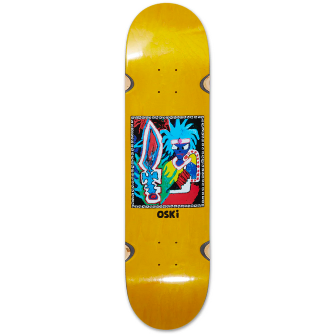 Oskar Rozenberg Chef Tribal WW 8.125" Jaune Skateboard Deck