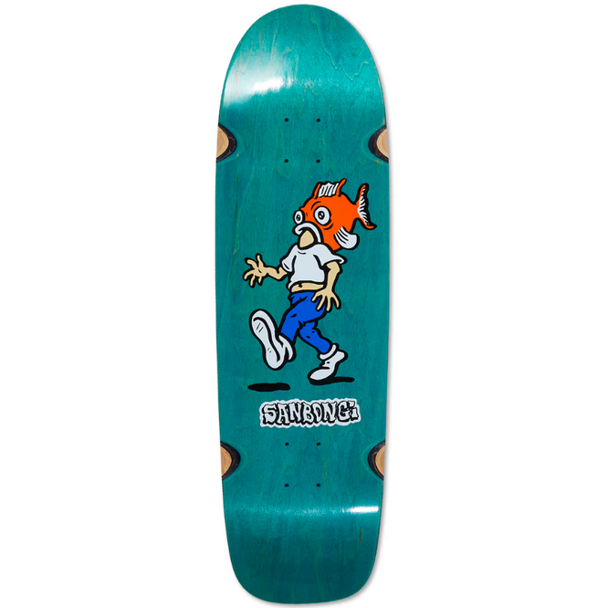 Shin Sanbongi tête de poisson 9.0" WW Bleu Skateboard Deck